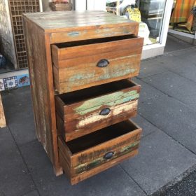 k82 7421 indian furniture reclaimed slim chest open