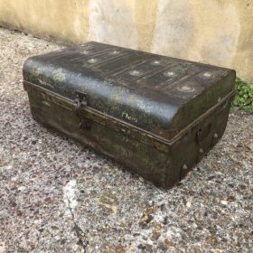 k82 7161 c indian furniture vintage 'steamer' trunks right