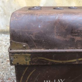 k82 7161 e indian furniture vintage 'steamer' trunks details