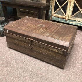 k82 7161 f indian furniture vintage 'steamer' trunks right