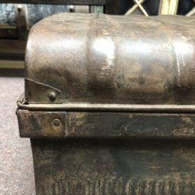 k82 7161 g indian furniture vintage 'steamer' trunks close