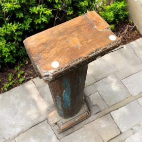 k82 7198 h b indian furniture unique 'half pillar' stand top