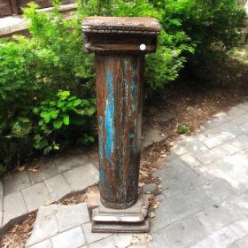 k82 7198 h b indian furniture unique 'half pillar' stand front