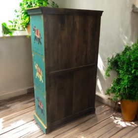 k82 7216 indian furniture stunning painted cabinet back
