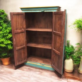 k82 7216 indian furniture stunning painted cabinet inside