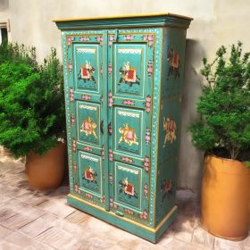 k82 7216 indian furniture stunning painted cabinet main