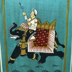 k82 7216 indian furniture stunning painted cabinet artwork