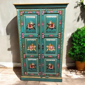 k82 7216 indian furniture stunning painted cabinet front