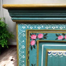 k82 7216 indian furniture stunning painted cabinet corner
