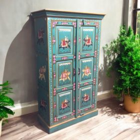 k82 7216 indian furniture stunning painted cabinet left