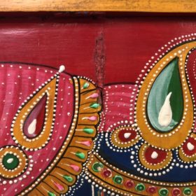 k82 7223 indian furniture hand painted cabinet damage