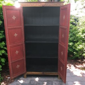 k82 7223 indian furniture hand painted cabinet inside