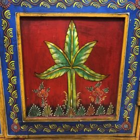 k82 7223 indian furniture hand painted cabinet plant