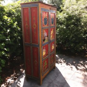 k82 7223 indian furniture hand painted cabinet left