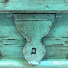 k82 7236 indian furniture low green trunk clasp