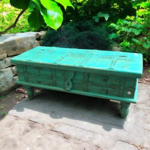 k82 7236 indian furniture low green trunk main