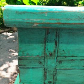 k82 7236 indian furniture low green trunk corner