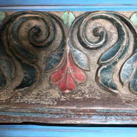 k82 7259 a indian furniture vintage carved panels details