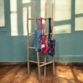 k82 7411 indian furniture eucalyptus ladders hanging