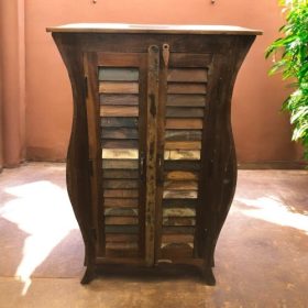 k82 7418 indian furniture curvy cabinet front