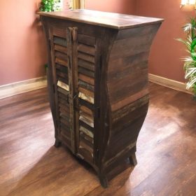 k82 7418 indian furniture curvy cabinet right