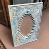 k82 8257 indian furniture carved small blue mirror main