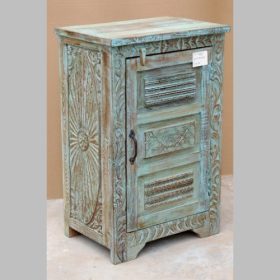 k83 2889 indian furniture coastal blue cabinet factory