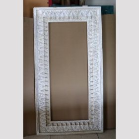 k83 8664 indian furniture large spindle mirror factory
