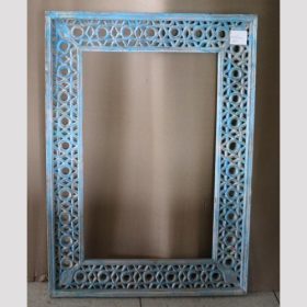 k83 8676 indian furniture blue patterned mirror factory