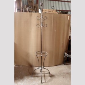 k83 8687 indian furniture black metal coat stand factory