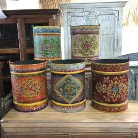 kh28 130 indian accessory gift hand painted bins grouped