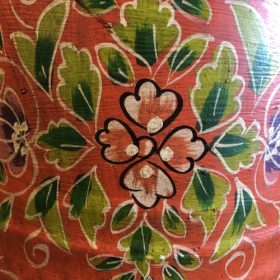 kh28 130 indian accessory gift hand painted bins orange artwork