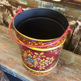 kh28 130 indian accessory gift hand painted bins red above
