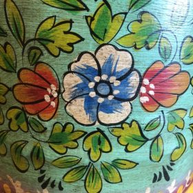 kh28 130 indian accessory gift hand painted bins turquoise artwork
