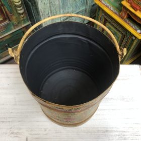 kh28 130 indian accessory gift hand painted bins yellow top