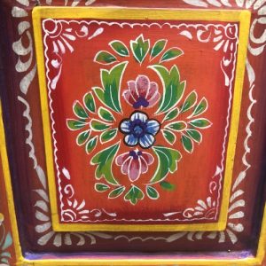 kh28 140 orange left indian furniture painted bedside tables artwork