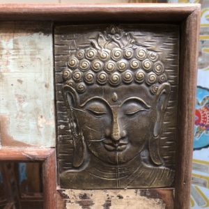 kh28-142 indian furniture full length buddha mirror corner