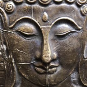 kh28-142 indian furniture full length buddha mirror face