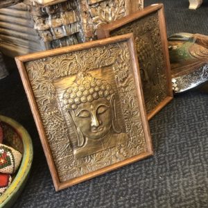 kh28 164 indian accessory gift metal foil buddha panels left