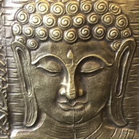 kh28 164 indian accessory gift metal foil buddha panels face