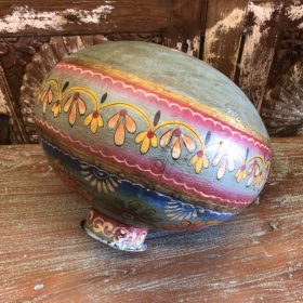 kh28 170 indian furniture hand painted water pots blue bottom