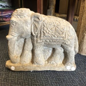 kh28 182 indian accessory gift carved stone elephant main