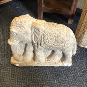 kh28 182 indian accessory gift carved stone elephant standing