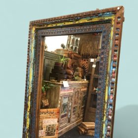 kh28 185 indian furniture huge 'one off' mirror top