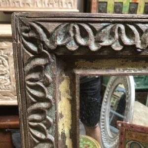 kh28 193 indian furniture exquisite slim mirror carving
