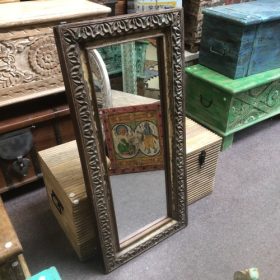 kh28 193 indian furniture exquisite slim mirror left