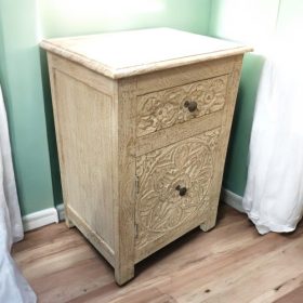 kh28 211 indian furniture one drawer bedside cabinet left nightstand