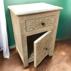 kh28 211 indian furniture one drawer bedside cabinet right