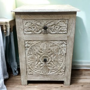 kh28 211 indian furniture one drawer bedside cabinet right main