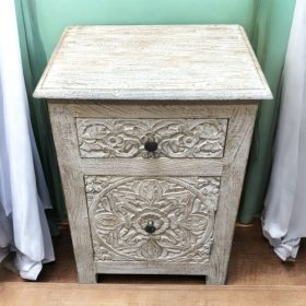 kh28 211 indian furniture one drawer bedside cabinet right top